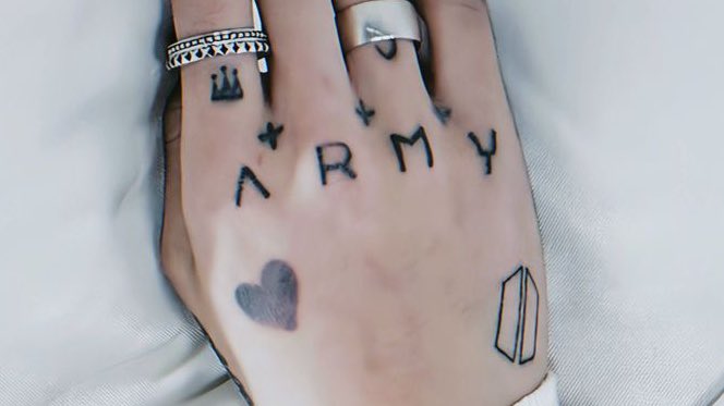 <a href="/BTS_twt/">방탄소년단</a> in love with this tattoo i feel so proud to be called army, i’m extremely grateful