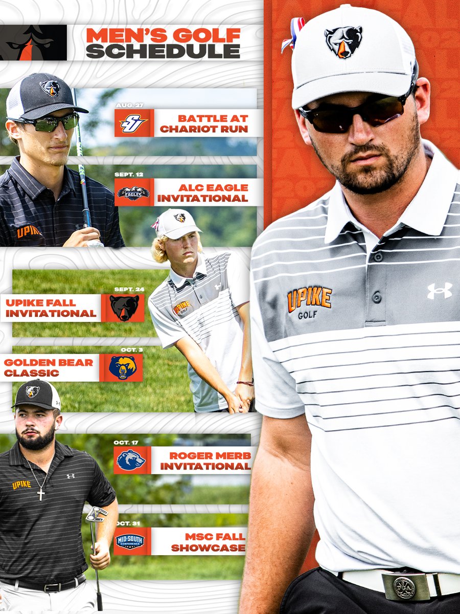 SCHEDULE RELEASE 🏌️‍♂️

Men's golf gears up for fall competition, complete with six events! Check out the full schedule and story below 👇 

🗞️: bit.ly/3OhwCkY
📅: bit.ly/3ROPbA8

<a href="/upike_mgolf/">UPIKE Men’s Golf</a> | #BearNation