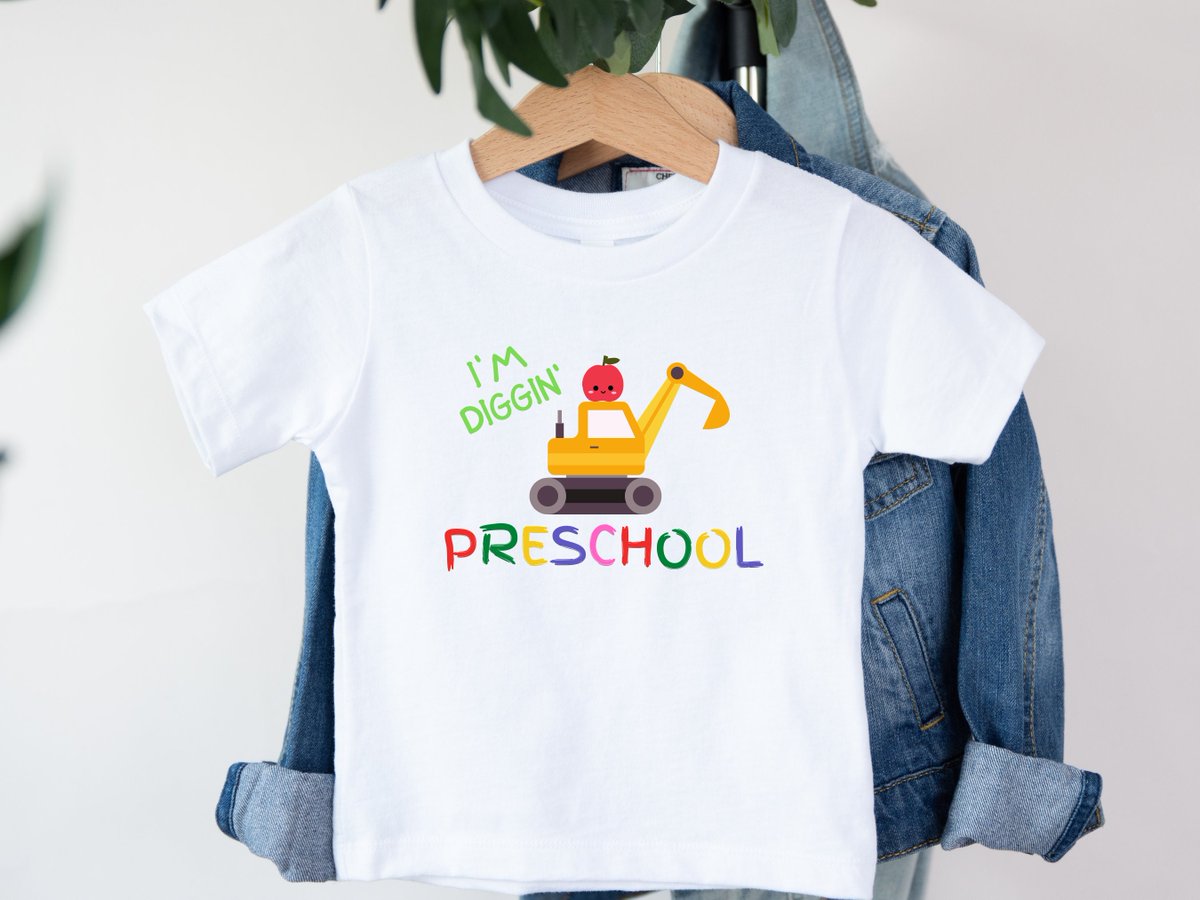 motherlyevolve's tweet image. Excited to share the latest addition to my #etsy shop: Custom Preschool Shirt, I'm Diggin' Preschool Shirt, Custom Name Kindergarten Shirt, Kindergarten tee, Back to School tee, Name Shirt, etsy.me/3ojdXKV #shortsleeve #neutralcolor #whitecolor #blackcolor #coo
