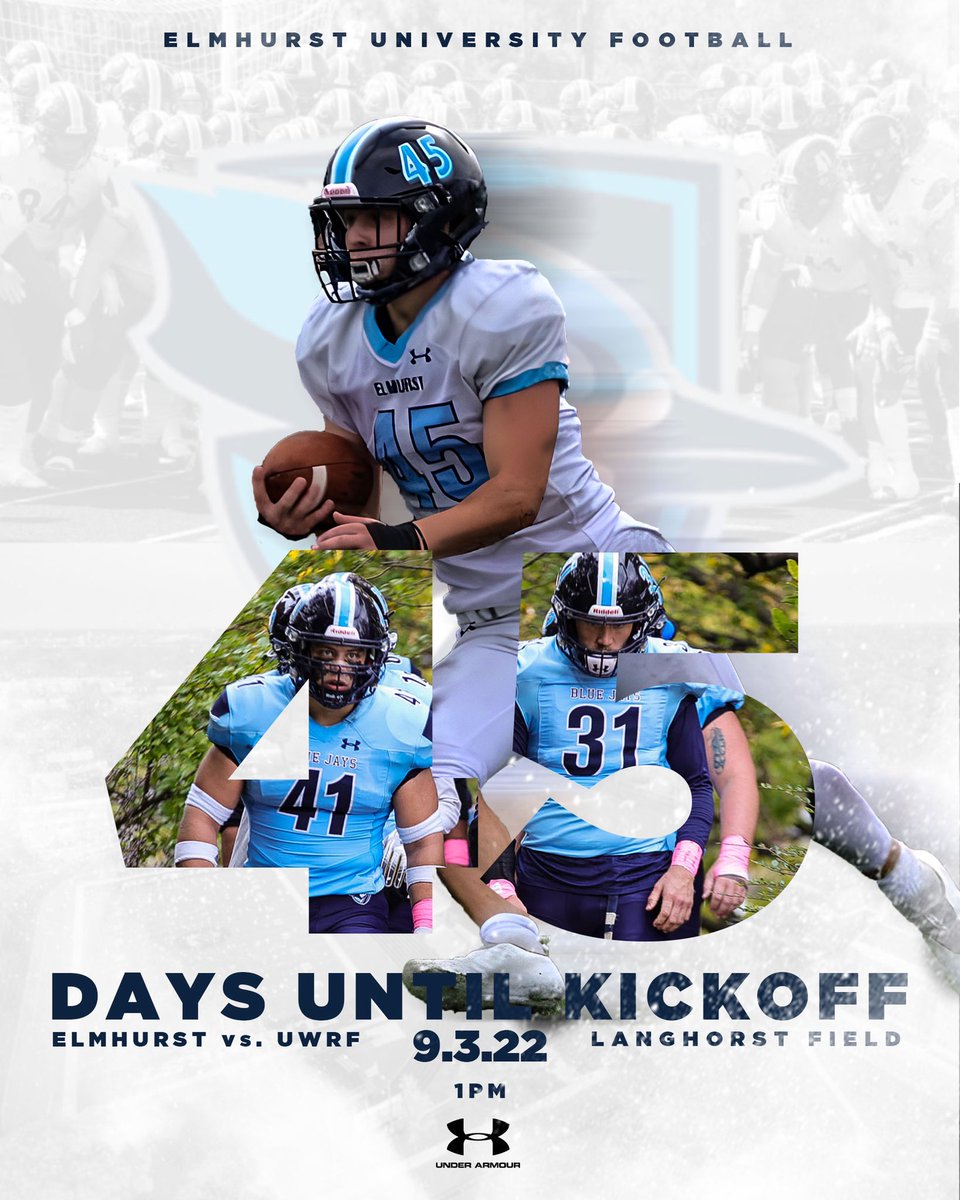 45 days until kickoff! #RollJays #DoMore #RockFight #D3Football