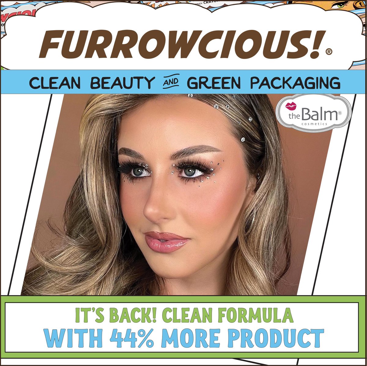 thebalm's tweet image. Let your brows do all the talking! Furrowcious is back and cleaner than ever, now with 44% MORE product 🤩 #eyebrowgame #thebalm