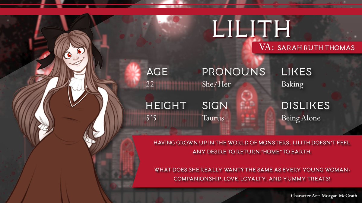 SpookyDatingSim's tweet photo. You're sure to have a sweet time with Lilith around!

#visualnovel #datingsim #MonsterGirls https://t.co/0UrlgoEvsv
