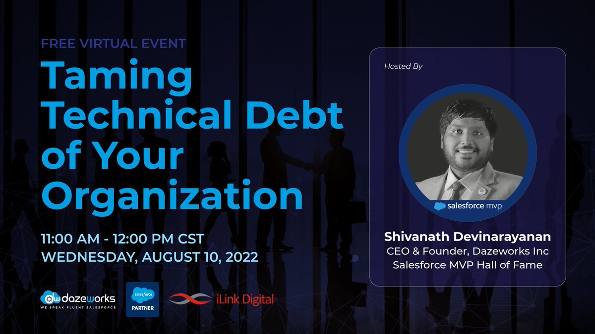 Can your business ever really be free from the black hold of technical debt? Join us for an interactive session with our Chief Ninja <a href="/shivanathd/">Shivanath (he/him)</a>  to learn best practices in managing, tracking, and avoiding technical debt accrual. 

Register Here : bit.ly/3zhzKsV