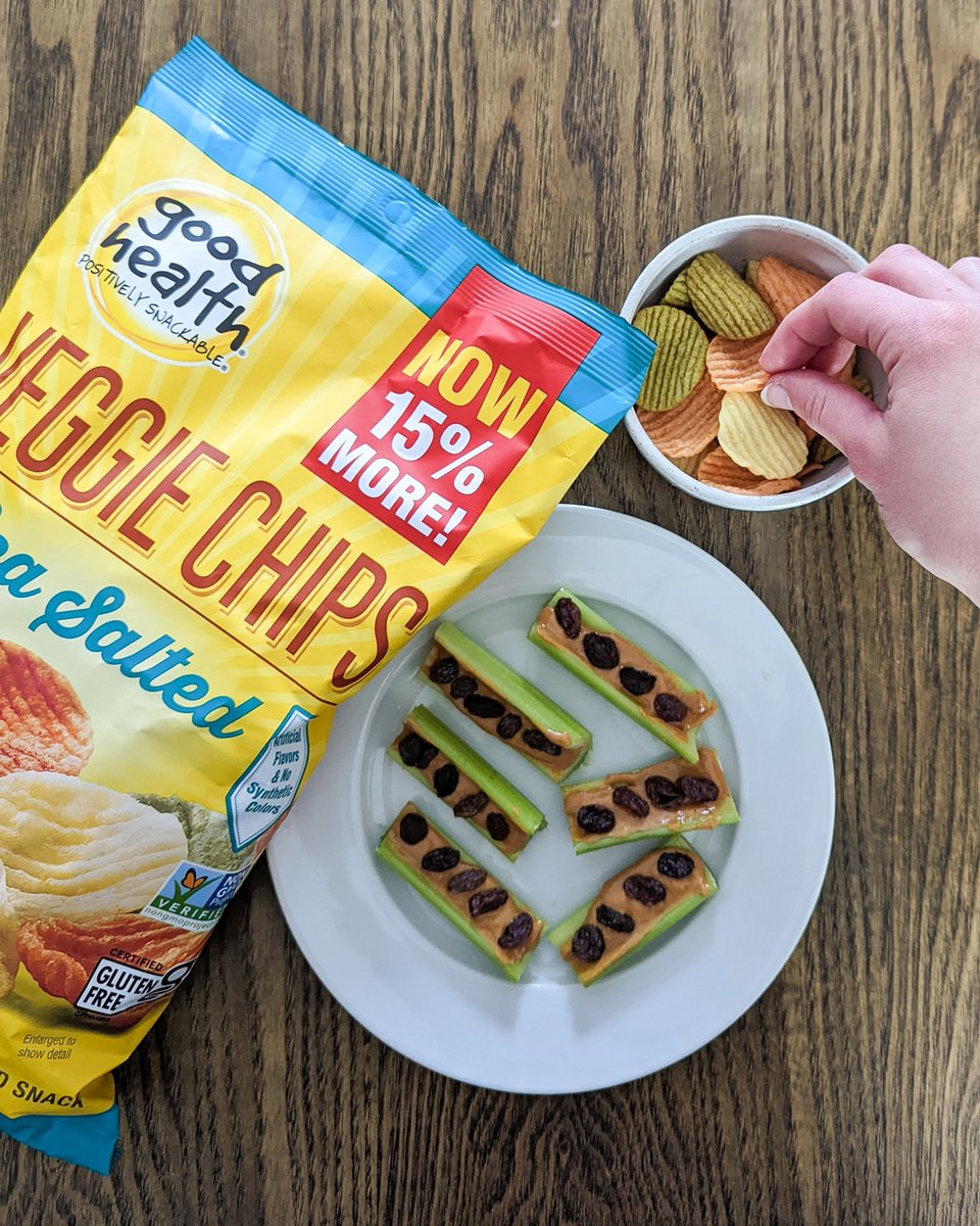 GHSnacks's tweet photo. ⭐ Did you know that our veggie chips, stix, and straws now have 15% more per bag?? ⭐ More for your kiddo and more for you 😉 https://t.co/btYuiSHY65
