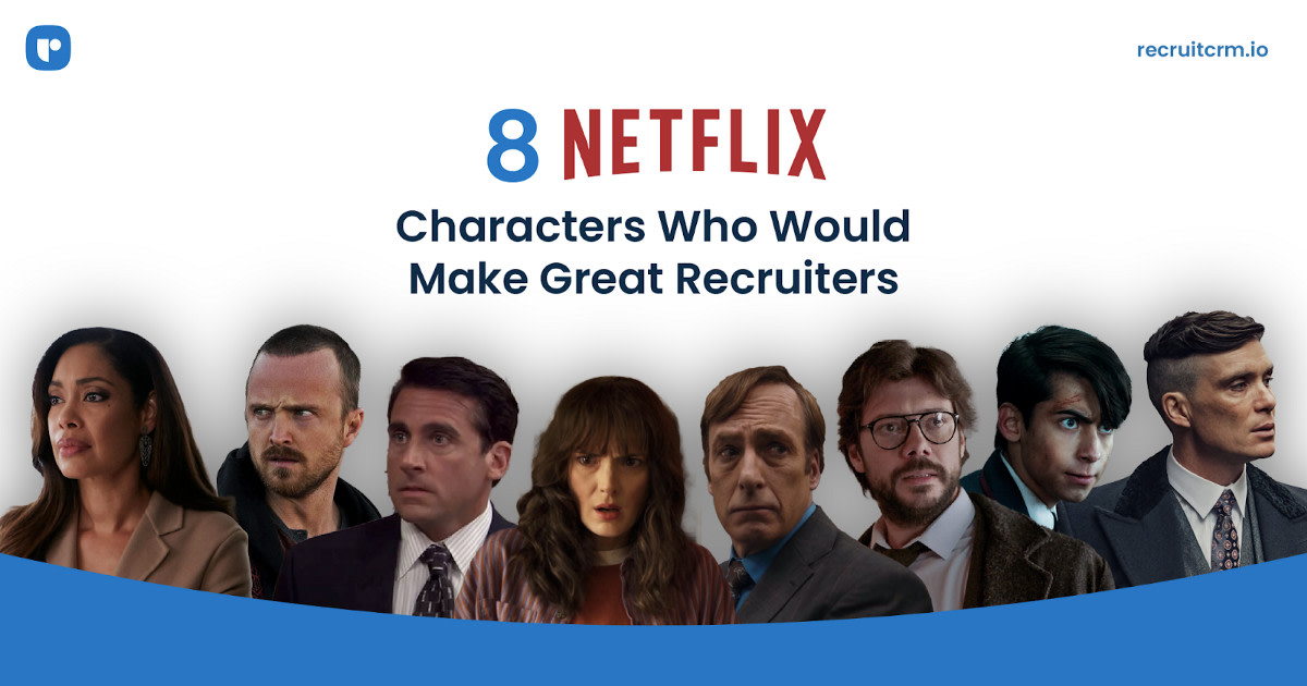 CrmRecruit's tweet photo. With all the memorable characters Netflix TV shows have given us, ever wondered how some of your favorite fictional personalities would be as recruiters? Keep reading to find out! Read more: https://t.co/qYJxHQzT3P

#recruitcrm #applicanttrackingsystem #recruitmentblog https://t.co/tS6IqOt4xx