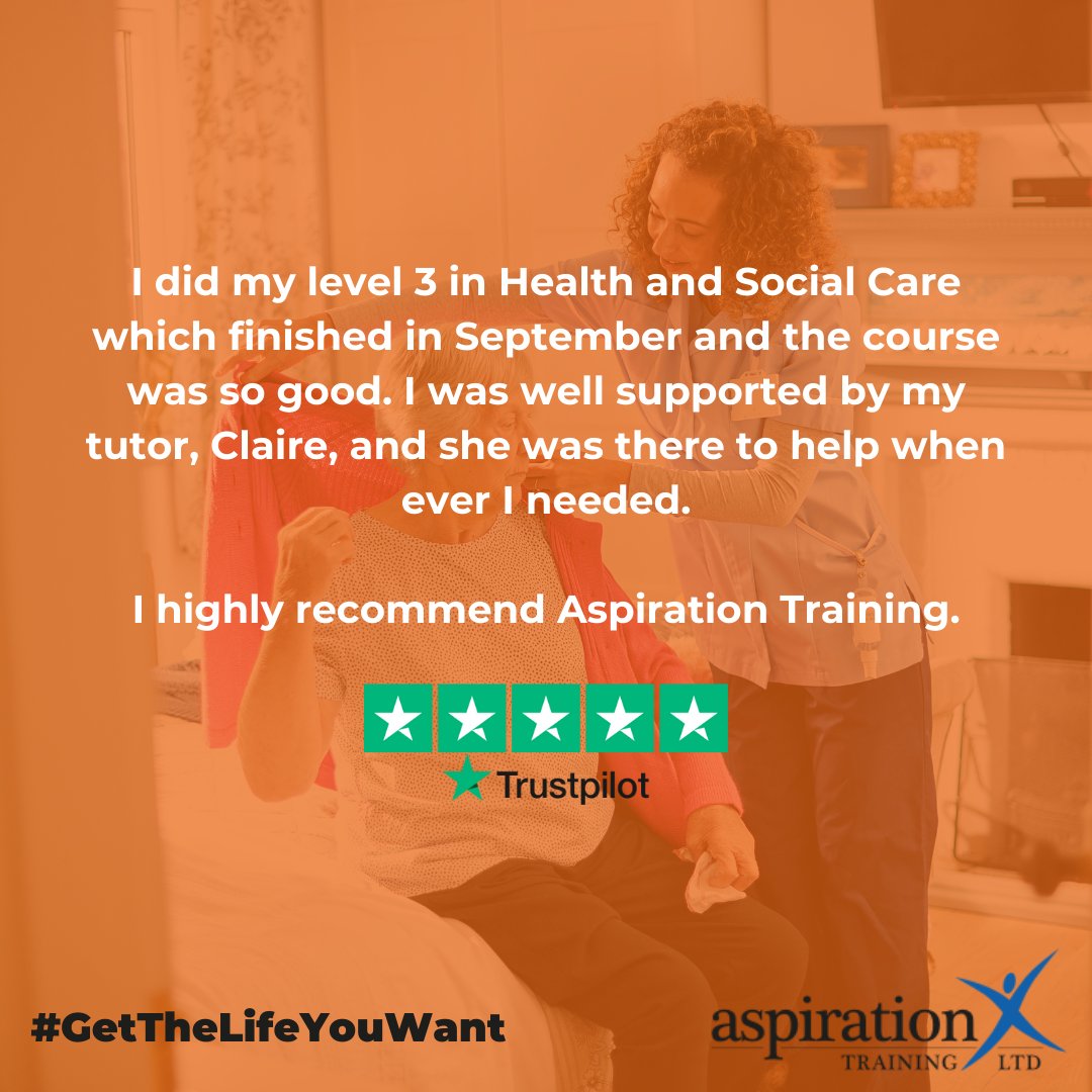 Listen to what our learners had to say about studying for one of our Health &amp; Social Care apprenticeships. You can read more about 'Is a Health &amp; Social Care apprenticeship right for me?' and view our current vacancies here: bit.ly/3yIawUp #GetTheLifeYouWant