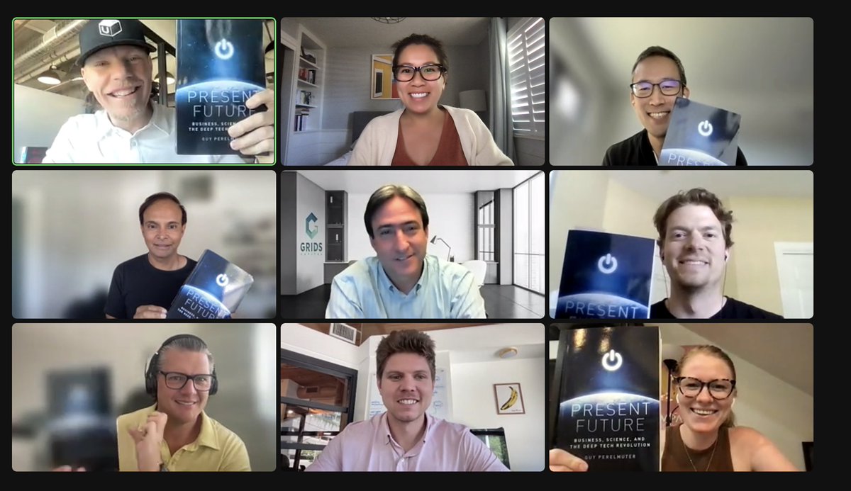 Another amazing #LunchandLearn in the 📚 here at UNION! A special 📢 to <a href="/guyperelmuter/">Guy Perelmuter</a> #founder at GRIDS Capital &amp; author of Present Future: Business, Science and the #DeepTech Revolution 🔥

<a href="/naywilliams/">Nate Williams</a> <a href="/chrisbkim/">chriskim</a> <a href="/AnnieLeChelman/">Annie Le</a> <a href="/bcristei/">Bogdan Cristei 🇷🇴🇪🇺🇺🇸</a> <a href="/radishroar/">Sri Rao</a>