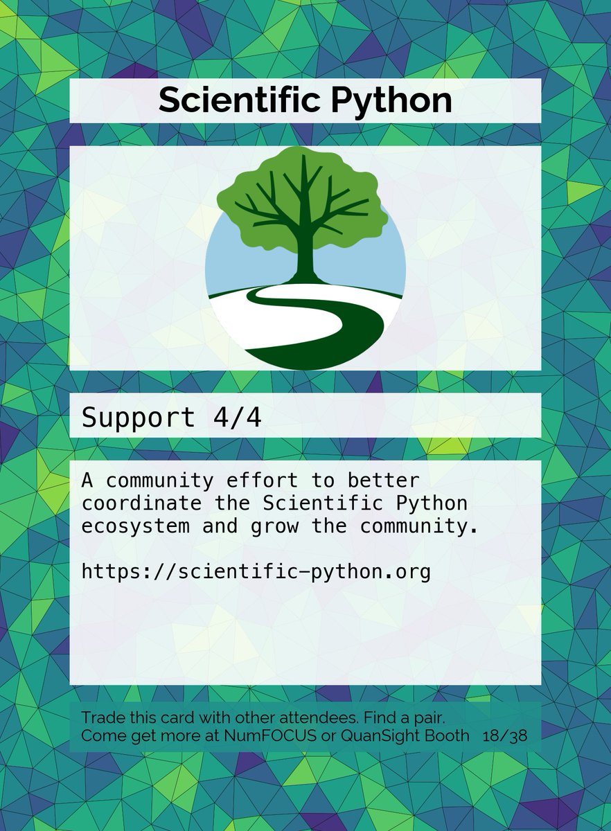 Mbussonn's tweet image. So @SciPyConf / #scipy2022 sprints went well, we are starting to get more trading cards for next year. Here are three:  @poliastro_py , @scientific_py , and hypothesis.works #itsactuallynotjet