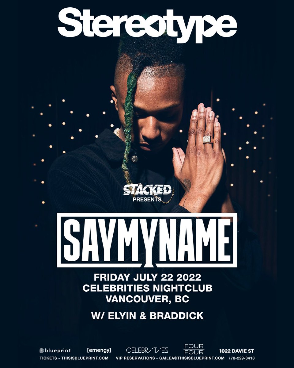 THIS FRIDAY I MAKE MY CELEBS DEBUT‼️

This has been on my bucket list since I stated DJ’n, I’m so happy and excited to be opening and closing for <a href="/SAYMYNAMEMUSIC/">SAYMYNAMEMUSIC</a> 🙌🏼
I am so humbled to be sharing the stage with him and <a href="/elyinmusic/">ELYIN</a> 
@blueprintevents x @emengy x @fouroverfourmusic