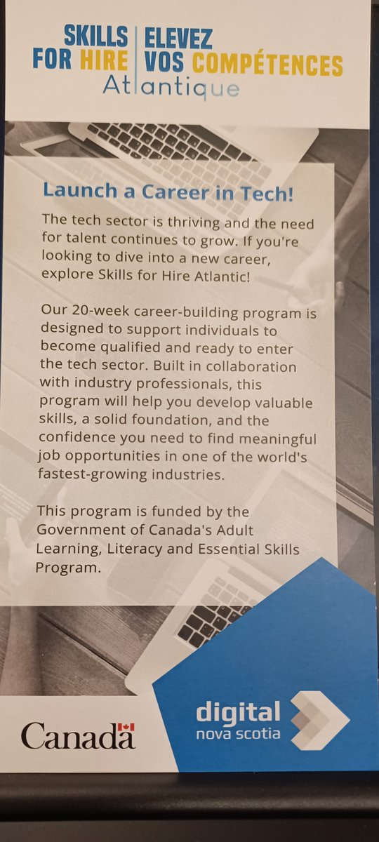 CharleneTasco1's tweet photo. Have you recently graduated from high school, are interested in the tech industry and post-secondary is not an option? Do you want a FREE training program that comes with industry connections and networking opportunities for a future career in Web Development or Data Analytics? https://t.co/EPKgmPnDt7