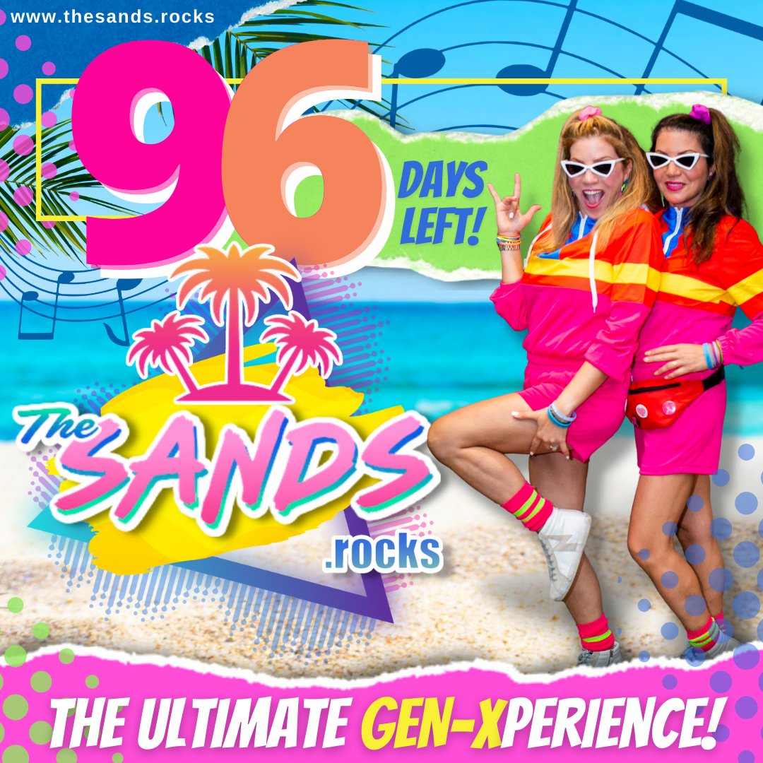 The SANDS.rocks (presented by 80s In The Sand) on Twitter "ONLY 96 