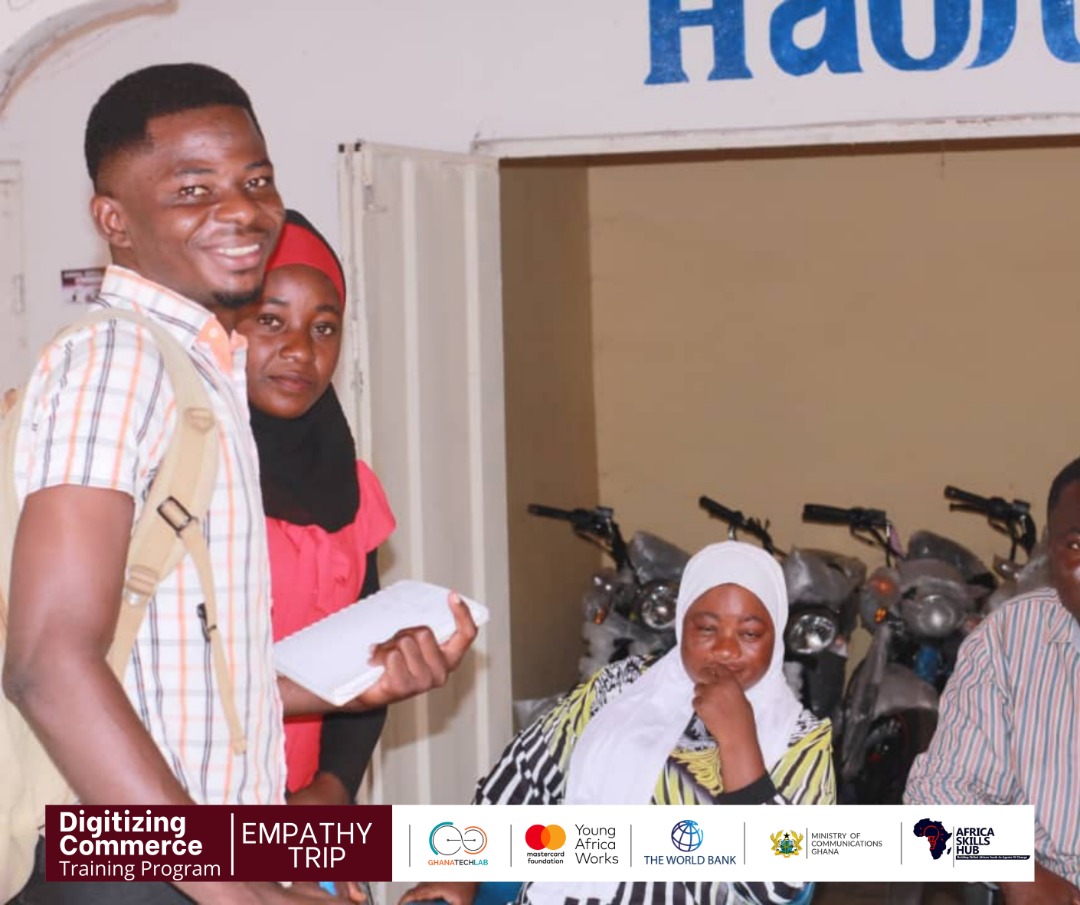 AfricaSkillsHub's tweet image. Under the @GhanaTechLab Base Innovation Program, trainees embarked on an empathy trip as part of the #DigitizingCommerce training activities.
The trip aimed to assist trainees in developing potent problem-solving skills to design creative solutions in their communities
#ASHImpact