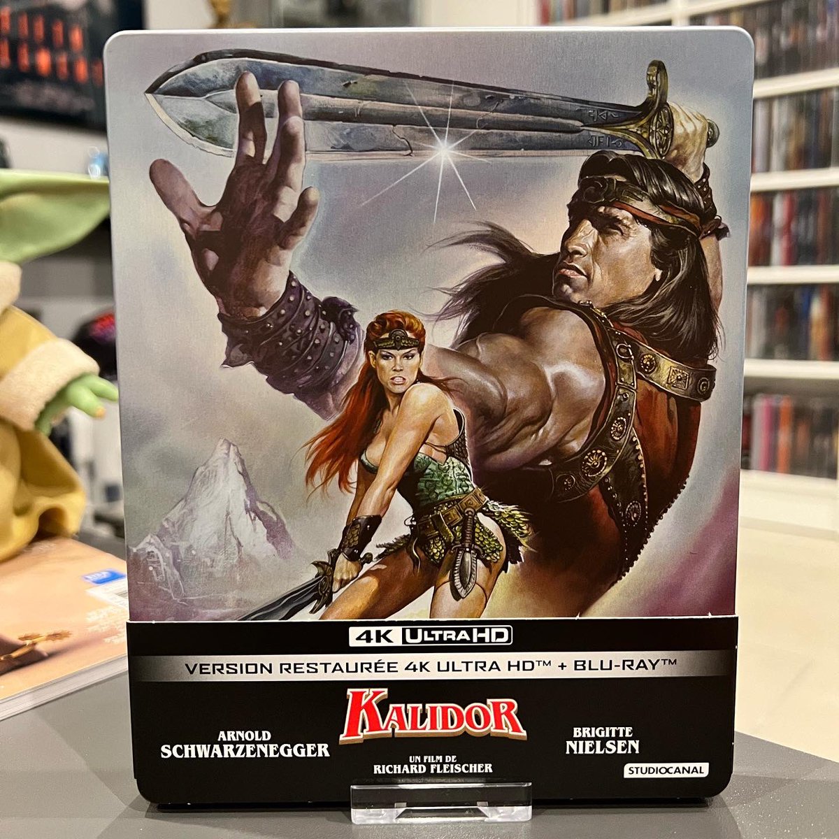 Grve27's tweet photo. Réception du jour les amis et à redécouvrir #kalidor #redsonja #steelbook #ultrahd4k #bluray @Schwarzenegger 👍👍 https://t.co/Xlr8vUwHbY