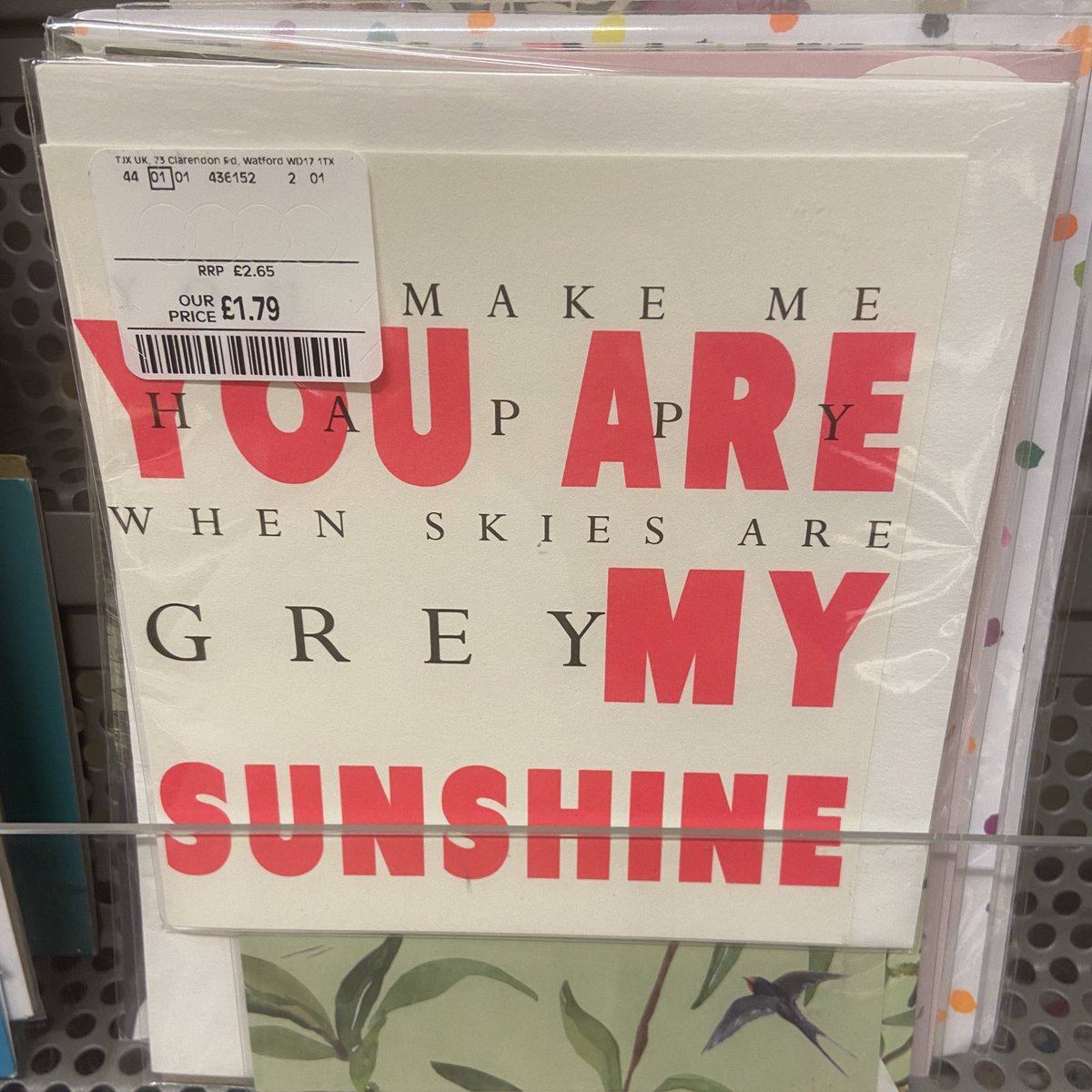 viksbee's tweet photo. You make me you are happy when skies are grey my sunshine. https://t.co/qsb2NYSMsN