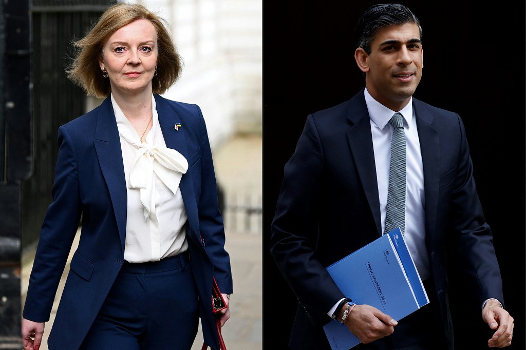AJEnglish's tweet photo. Rishi Sunak and Liz Truss through to final round to becomes the UK's next prime minister https://t.co/3c0rxFpdKH https://t.co/9UV1Yuj7XJ