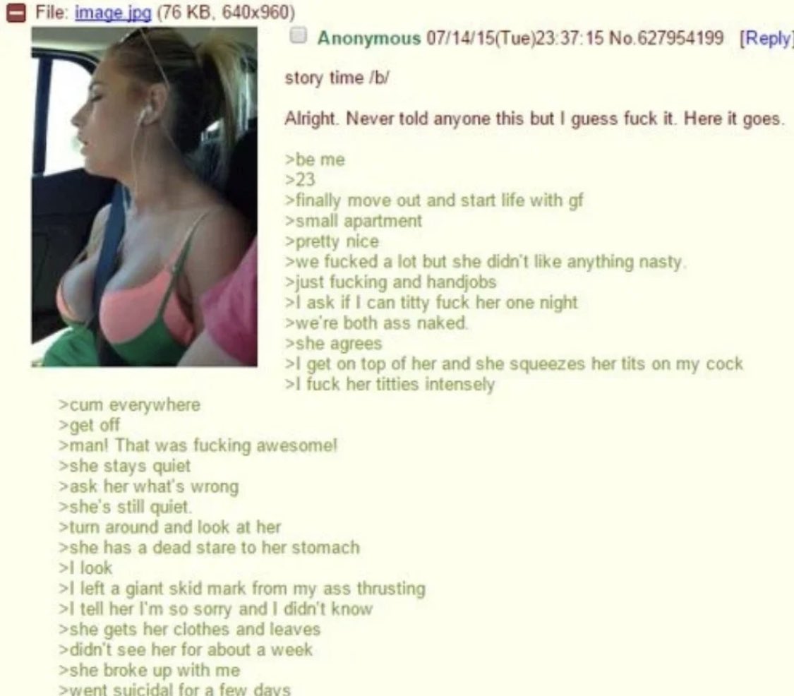 Greentext Poster tweet media