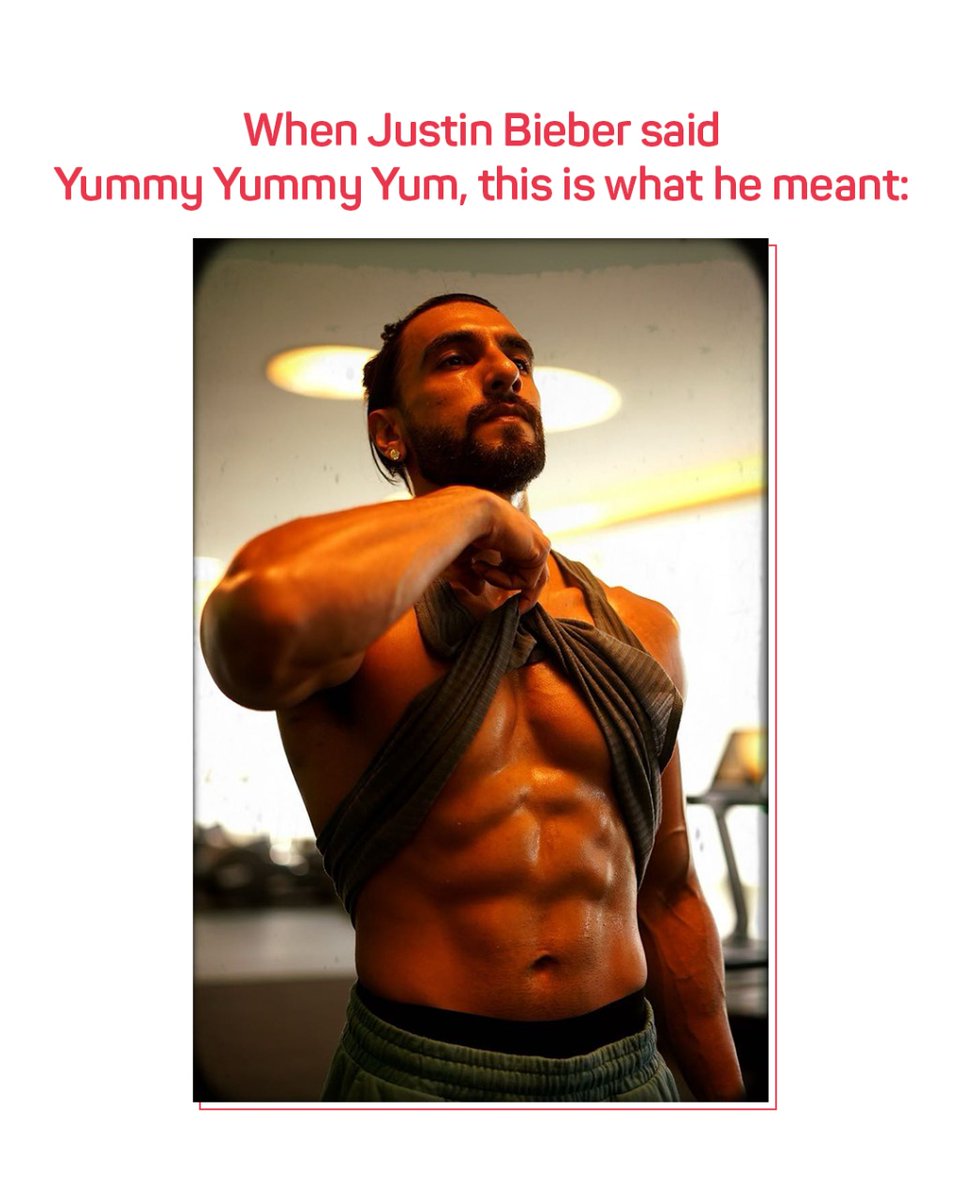 bookmyshow's tweet photo. 🔥🔥🥵

.
.
.
@RanveerOfficial #RanveerSingh #SixPacks #SixPackAbs #GymMotivation #Gym #Yummy  #JustinBieber #BieberFever #JustinIsBack #Repost #Bollywood #BollywoodMovies #BollywoodActor https://t.co/vRdjJ75Xc8