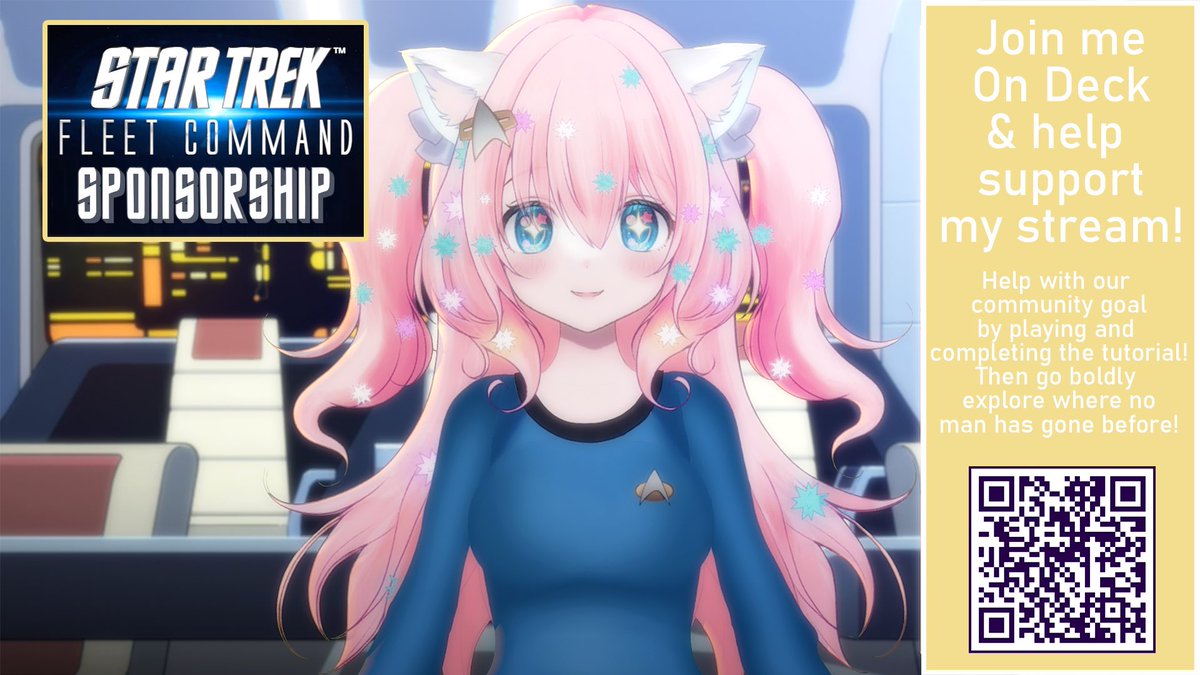 MeizyMoonpuff's tweet photo. As a life long Trekkie I am overjoyed to announce that tonight’s stream is being #Sponsored by Star Trek Fleet Command! Come join me in exploring “The Next Generation” content tonight at 11pm CST! https://t.co/9cpzx38uqu https://t.co/SyOF4TGz9t
