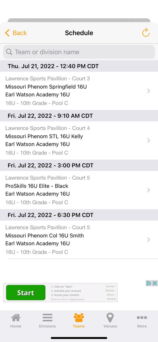 Last AAU tournament of the summer!!! So excited to play in Lawrence! <a href="/EWA_Basketball/">Earl Watson Academy</a> <a href="/PreachaZo/">Coach Zo (alonzo) Williams</a> @CoachAndreaMize <a href="/Burt2Burt/">Josh Burt</a> <a href="/nicole_ohlde/">Nicole Ohlde-Johnson</a> <a href="/AmyEagan/">Amy Eagan</a> <a href="/Ahouston5/">Addae Houston</a>