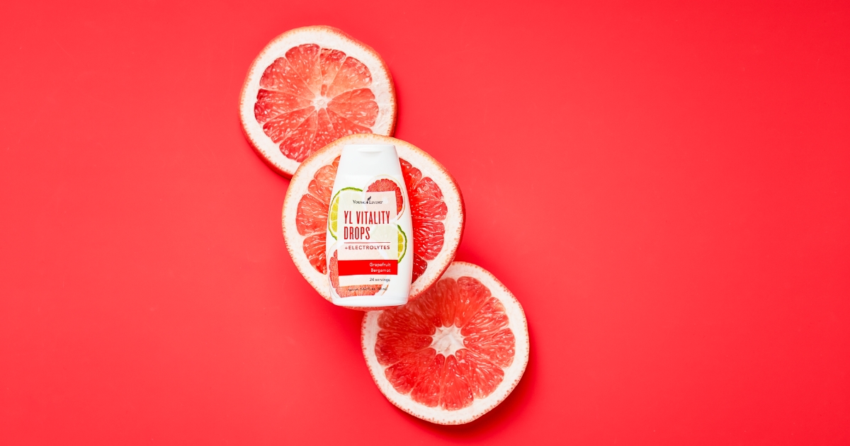 Stay hydrated this summer with YL Vitality™ Drops! ☀️

#YLtip add a couple of your favorite Vitality™ oils with your YL Vitality Drops to create your own unique flavored water! bit.ly/3aW80R3