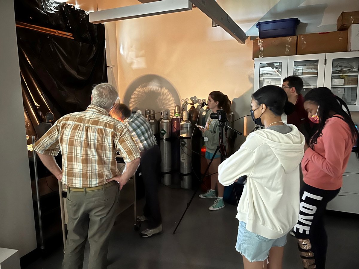 <a href="/UAlbanyASRC/">Atmospheric Sciences Research Center at UAlbany</a> Dave Fitzjarrald and Jeff Freedman and <a href="/UAlbanySTEP/">UAlbany STEP</a> students experiment with helium bubbles with the help of Kathy Moore...