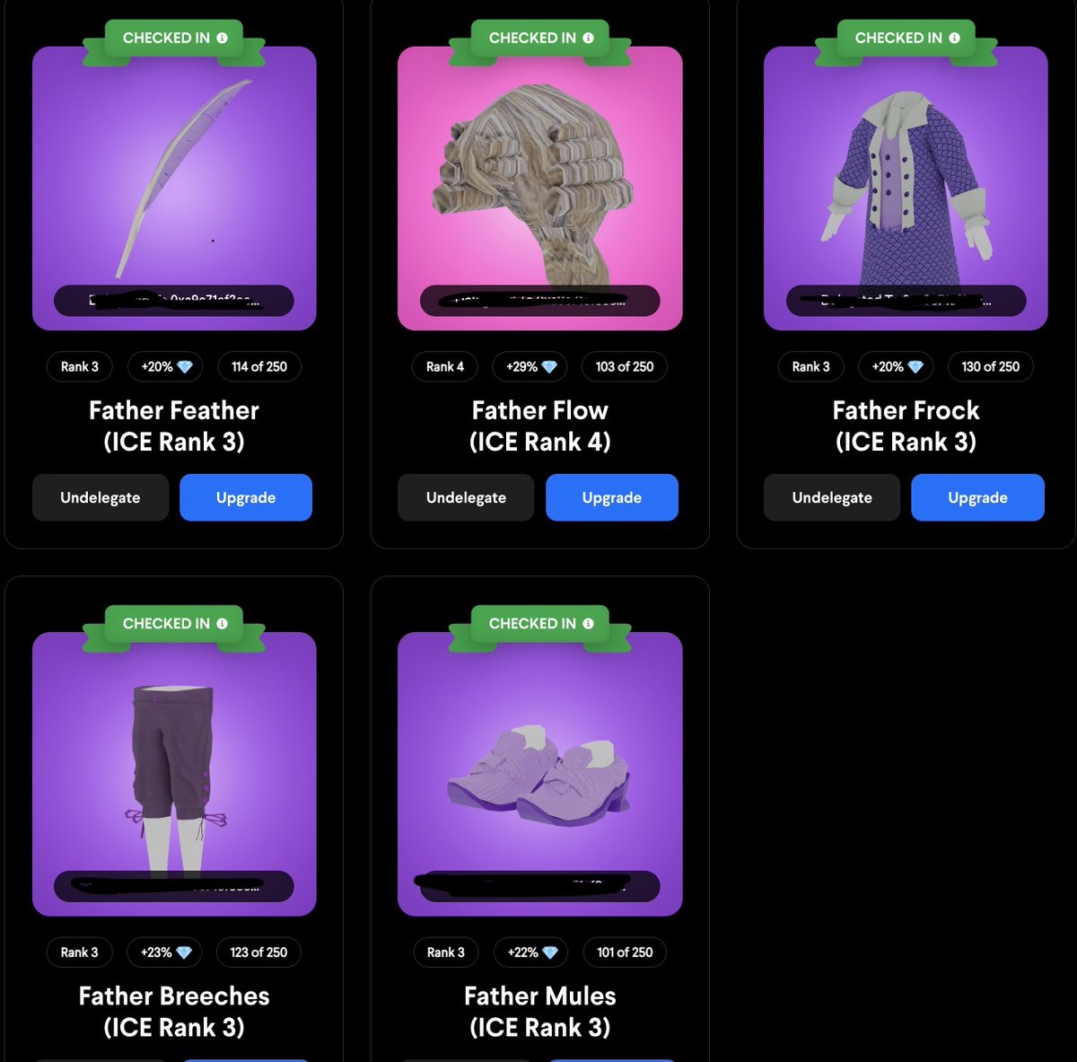 schlawiener.eth (@schlawiener_eth) on Twitter photo I need your opinion:
Should i make my first upgrade to LVL5 or should i bring 1 LVL3 to LVL4?
Bought all my items from minting, with trading i got a full set. Upgrades made by earnings!
#icepoker #PlayandEarn <a href="/DecentralGames/">Decentral Games</a> I need your opinion:
Should i make my first upgrade to LVL5 or should i bring 1 LVL3 to LVL4?
Bought all my items from minting, with trading i got a full set. Upgrades made by earnings!
#icepoker #PlayandEarn <a href="/DecentralGames/">Decentral Games</a>