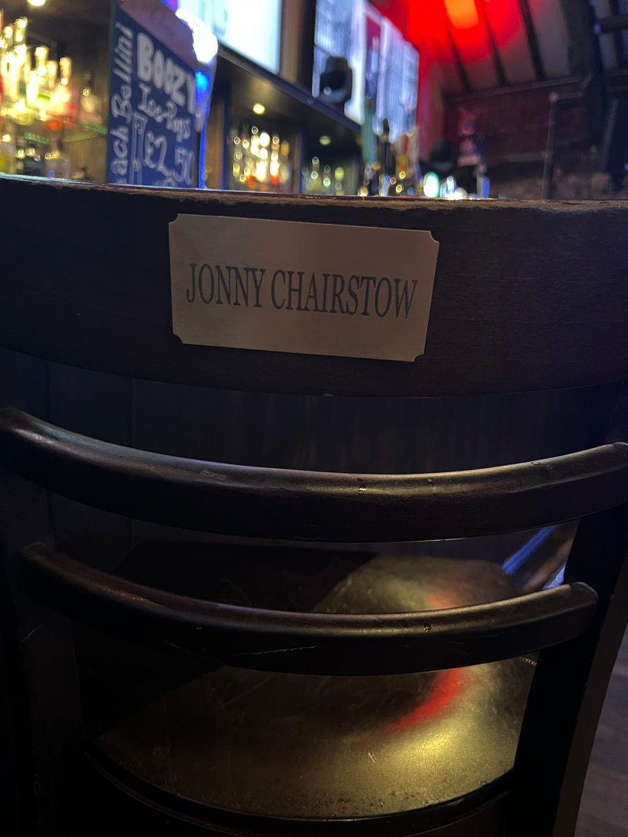 BrotherhoodLds's tweet photo. @jonnybairstow @gregjames @felixwhite @BBCRadio1PR 

You asked, we listened!👀

Welcoming the newest addition to the Brotherhood Leeds bar, ‘Jonny Chairstow’. You can tick us off the list, he’s here, and he’s perfect.😉 https://t.co/eInfNKGU3S
