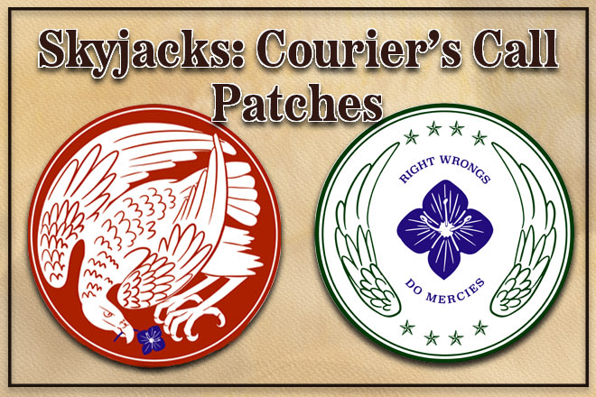 campaignpod's tweet photo. You have 38 hours left to back #GeeksDoingGood 2022 and pick up this rad Skyjacks merch while you do it!
Hart root tattoos! Swiftwell Courier Patches! Character bandanas! All discounted! https://t.co/GbMyGbhtXA