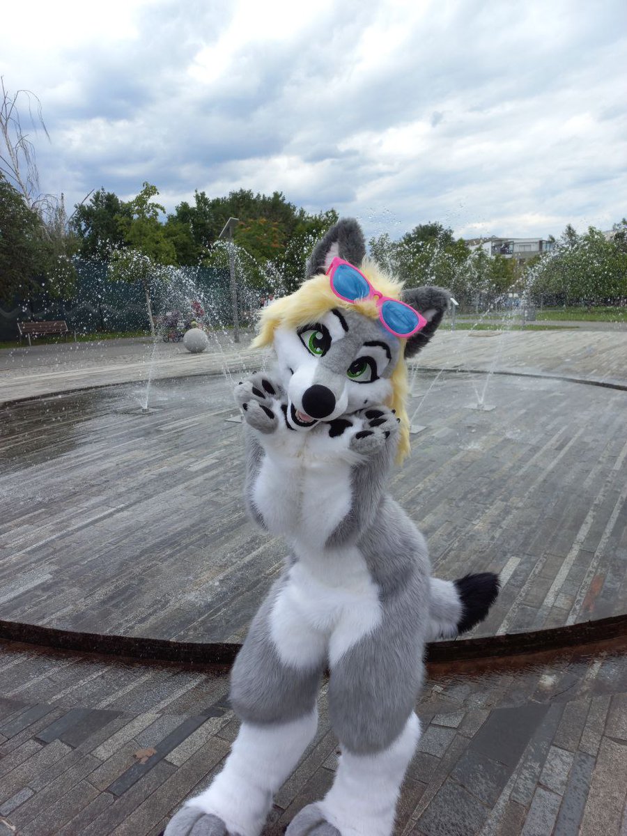 Some photos from Kurama outing in Prague :3

One photo made by my friend Ormeath and flowers photos by Feiro 602

fursuit info-----
head by: @R5suits &lt;3 
body and anything else : mine work