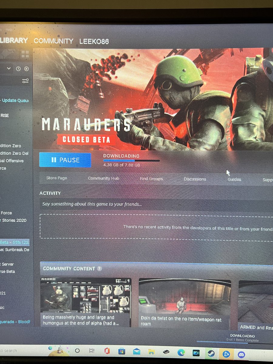 Leeko_86's tweet photo. Can’t wait to try this out. I love tarkov but excited how this plays out. #marauders #maruadersgames #ukstreamer #gamingcommunity #twitch #youtube #twitchstreamer #twitchtv #pcgamer #pccommunity #pcgamer #dadgamer #StreamerCommunity https://t.co/0F7FvyNqcf