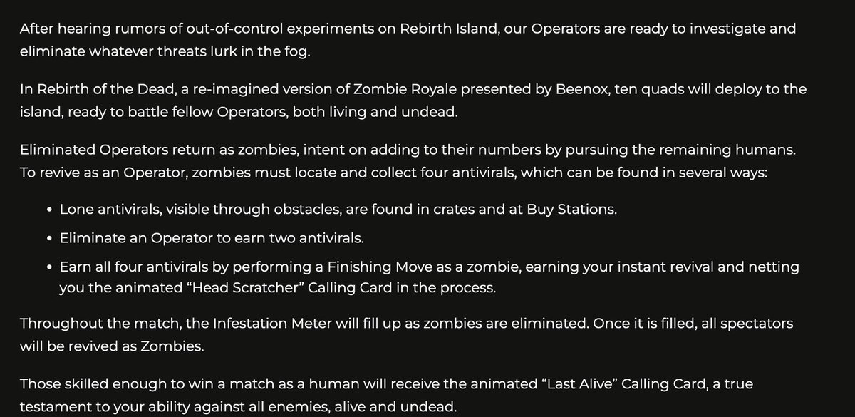 CallofDutyWire's tweet photo. New Playlist - Rebirth of the Dead

July 27th - #Warzone

It will  feature Zombies 😳 https://t.co/IekNjNxLpB