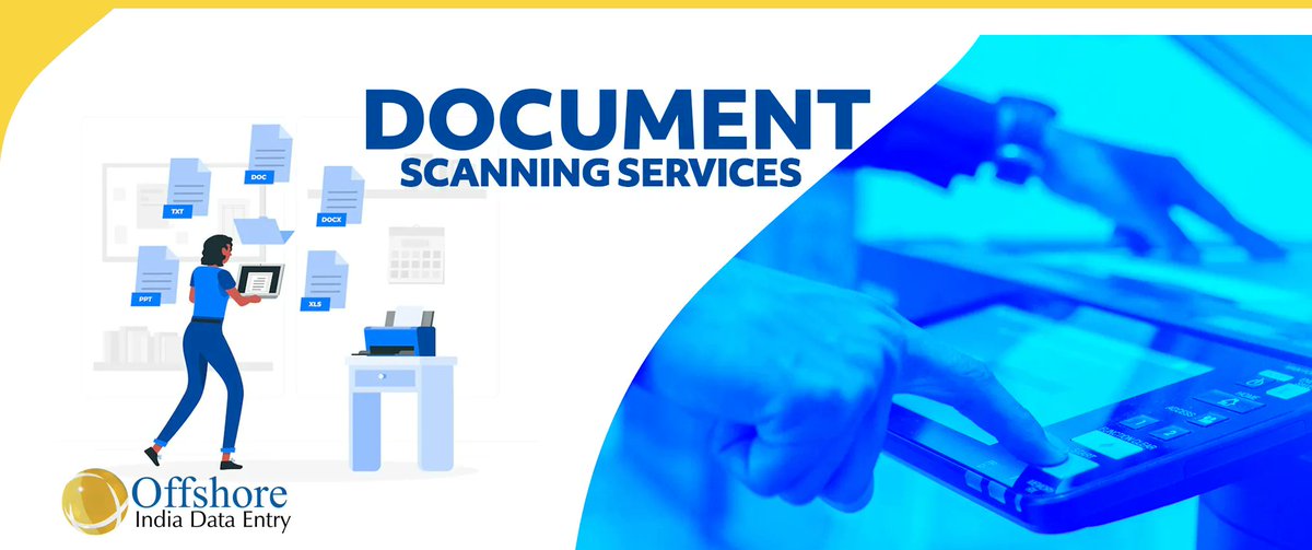 OffshoreBPO's tweet photo. We provide document scanning services for projects that require accurate, high quality outputs in a quick turnaround time.
Read more: https://t.co/Jv20PEQdHG
Email us: support@offshoreindiadataentry.com
#documentscanning #datascanning #outsourcing #bposervices #bpo #datacapture https://t.co/5srVrccQwM