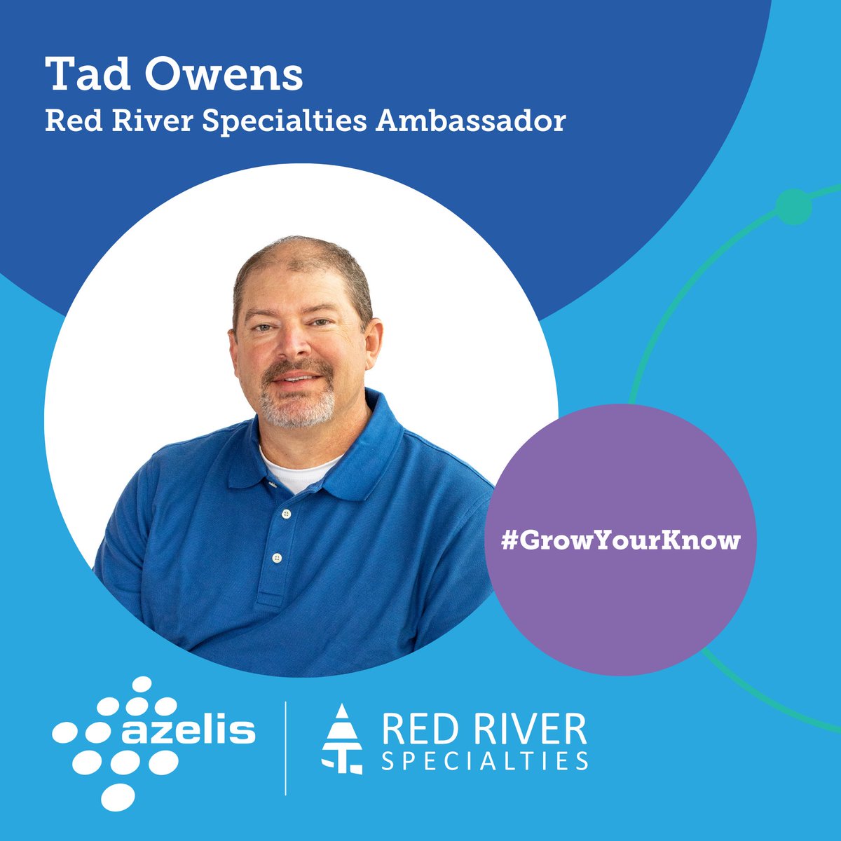 Azelis_AES's tweet photo. Introducing: Tad Owens! Contact Tad for all of your IVM herbicide needs.
#GrowYourKnow #AzelisAmericas #Azelis #RedRiverSpecialties #EnvironmentalSolutions #WeAreAzelis https://t.co/1SkiNxysPL