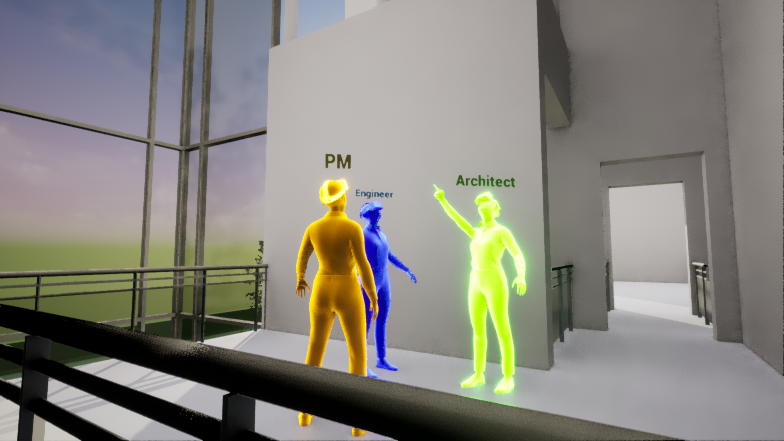 Holosphere_'s tweet photo. Multiple users shared the virtual space, each visualised as an avatar, with headset microphones enabling seamless communication.

By dropping a pin onto the model, any individual could beam down to the surface and be presented with a full-scale view of the site. https://t.co/QTDydm5lKr