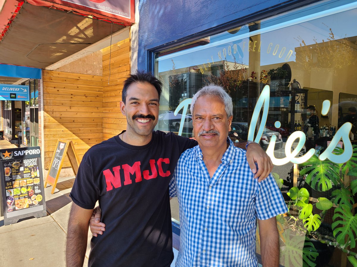 MannyM59's tweet photo. After getting the clothes and stache just right - I also had to ensure my rapidly thinning hair could match my dad’s lusciously thick locks (that genetically missed me by a mile and a half). Not an easy task but one that was perfected by William O’Reilly at Paulie’s Barbershop. https://t.co/yXOPeqCHNP