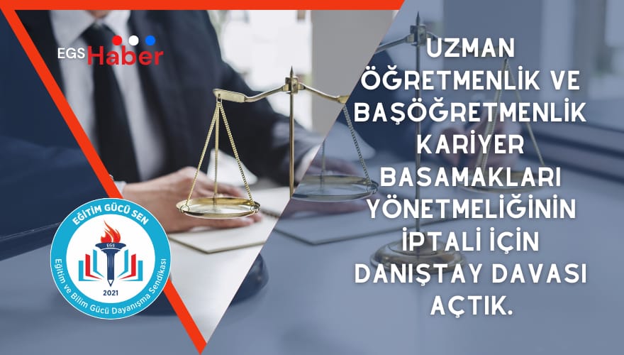 Öğretmenlik kariyer basamakları yönetmeliğini yargıya taşıdık. Çünkü  öğretmenlik bir uzmanlık mesleğidir. #Kariyersınavlaolmaz

<a href="/tcmeb/">Millî Eğitim Bakanlığı</a>
<a href="/RTErdogan/">Recep Tayyip Erdoğan</a>