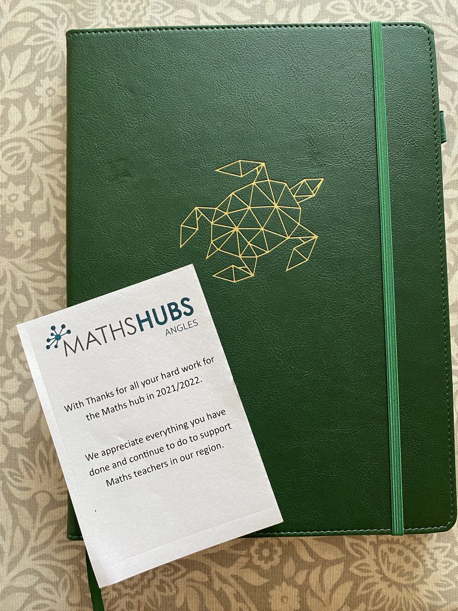 Thank you to <a href="/AnglesMathsHub/">Angles Maths Hub</a> for this beautiful squared paper notepad which was given to all workgroup leads at the LLME on Monday. I can’t wait to use it in September! #masteryreadiness #llme #anglesmathshub