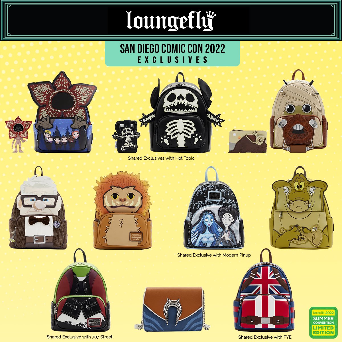 Loungefly San Diego Comic-Con 2022 Exclusives [UPDATE June 12] - San Diego  Comic-Con Unofficial Blog