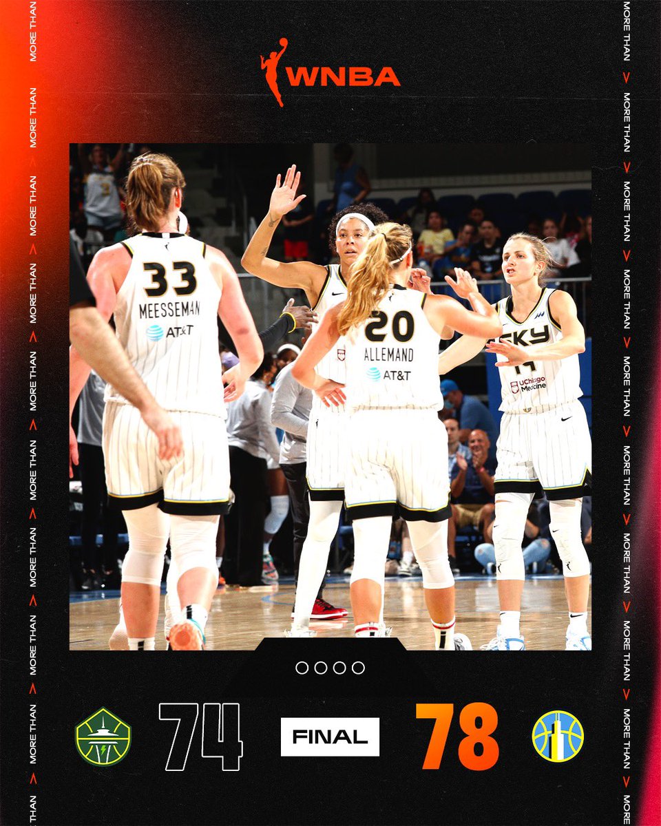 WNBA's tweet photo. With their 5th straight win, the @chicagosky have clinched their playoff spot 👏 https://t.co/ps97R9GnEK