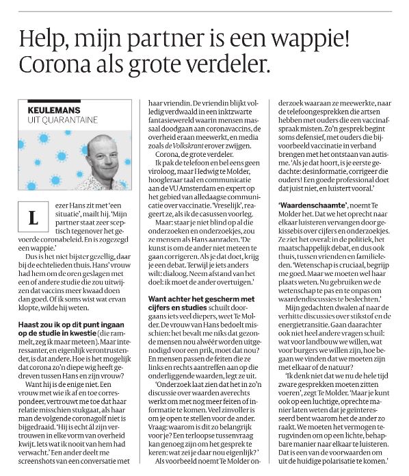 Maarten Keulemans on Twitter "Wat een ophef toch weer over mijn stuk. 