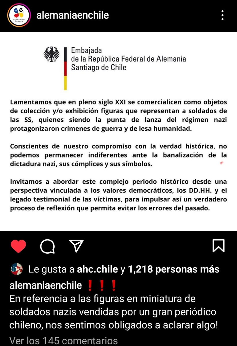 marcelocandiav's tweet image. La #EmbajadadeAlemania nos muestra su #declaración repudiando ofrecimiento que hace @ElMercurio_cl a suscriptores