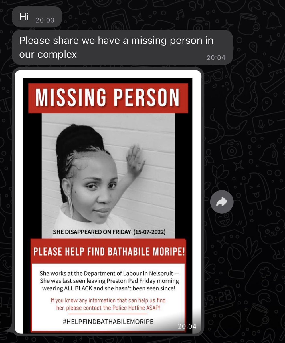 BoetMuzzie's tweet photo. She has 3 kids and her family they don’t know where she is since Friday.

📍Nelspruit , please share and save a life🥺 https://t.co/jRH8oF3zR9