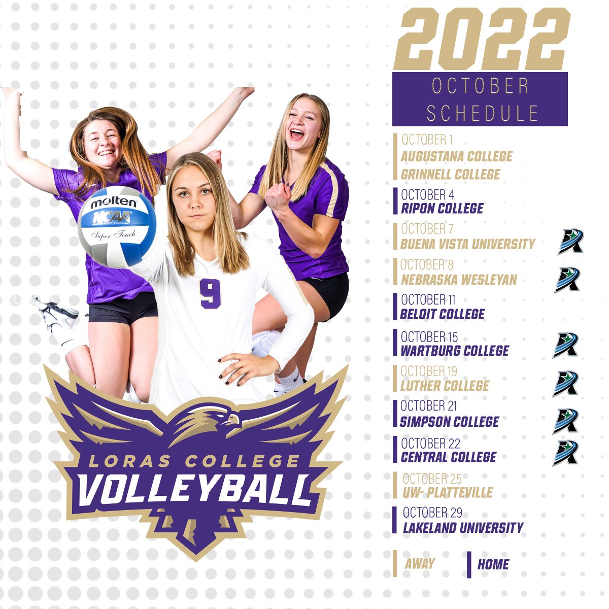 Less than a month and we'll be back in the gym! Mark your calendars and come see us in action this fall!