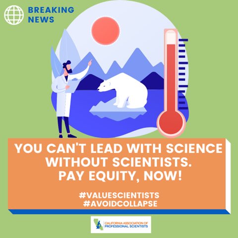 It’s Science Action Wednesday!! Sure would be nice if CalHR would pass a proposal worth looking at at the bargaining table. Pay Equity Now! @CalHR_gov @GavinNewsom @CAgovernor #stateworkerwednesday #valuescientists #castatescientists #avoidcollapse