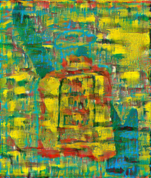 SnakeOilHistory's tweet photo. Bespoke #30 - Gerhard Richter - Abstraktes Bild (1994) Oil on canvas. Was purchased by the musician Eric Clapton in 2001. Resold at auction for over 22 million USD. A colorful addition to the club. https://t.co/lVCxb3ZhHk