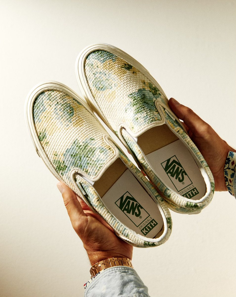 RonnieFieg's tweet photo. Kith for Vans Needle Point capsule. Releasing as part of Summer 2. https://t.co/mC4UXqg4hJ