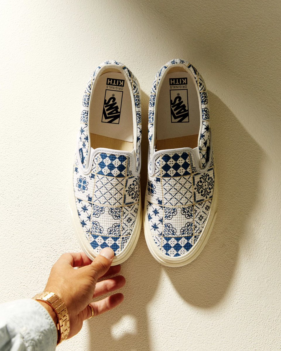 Kith for Vans Needle Point capsule. Releasing as part of Summer 2.