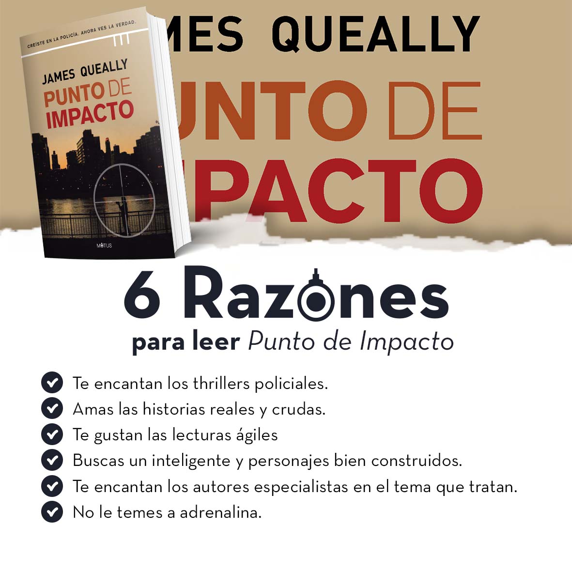 MotusThriller's tweet photo. Te damos 6 razones para leer 'Punto de impacto' de James Queally, un crime thriller que definitivamente no podrás dejar de leer.
#motusthriller #somosloquequieresleer #puntodeimpacto #jamesqueally #thriller #novelanegra #trinivergaraediciones #novelanegrarecomendada https://t.co/kMl17e48ws