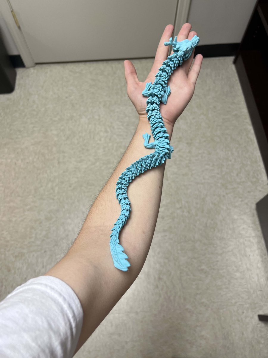 apsugiscenter's tweet image. Do you remember last month when we posted the failed dragon prints? Well we redid them and look how great the blue one came out! 

If you don't succeed at first, try again! 

#apsugis #apsugiscenter #failedprint #3dprinting