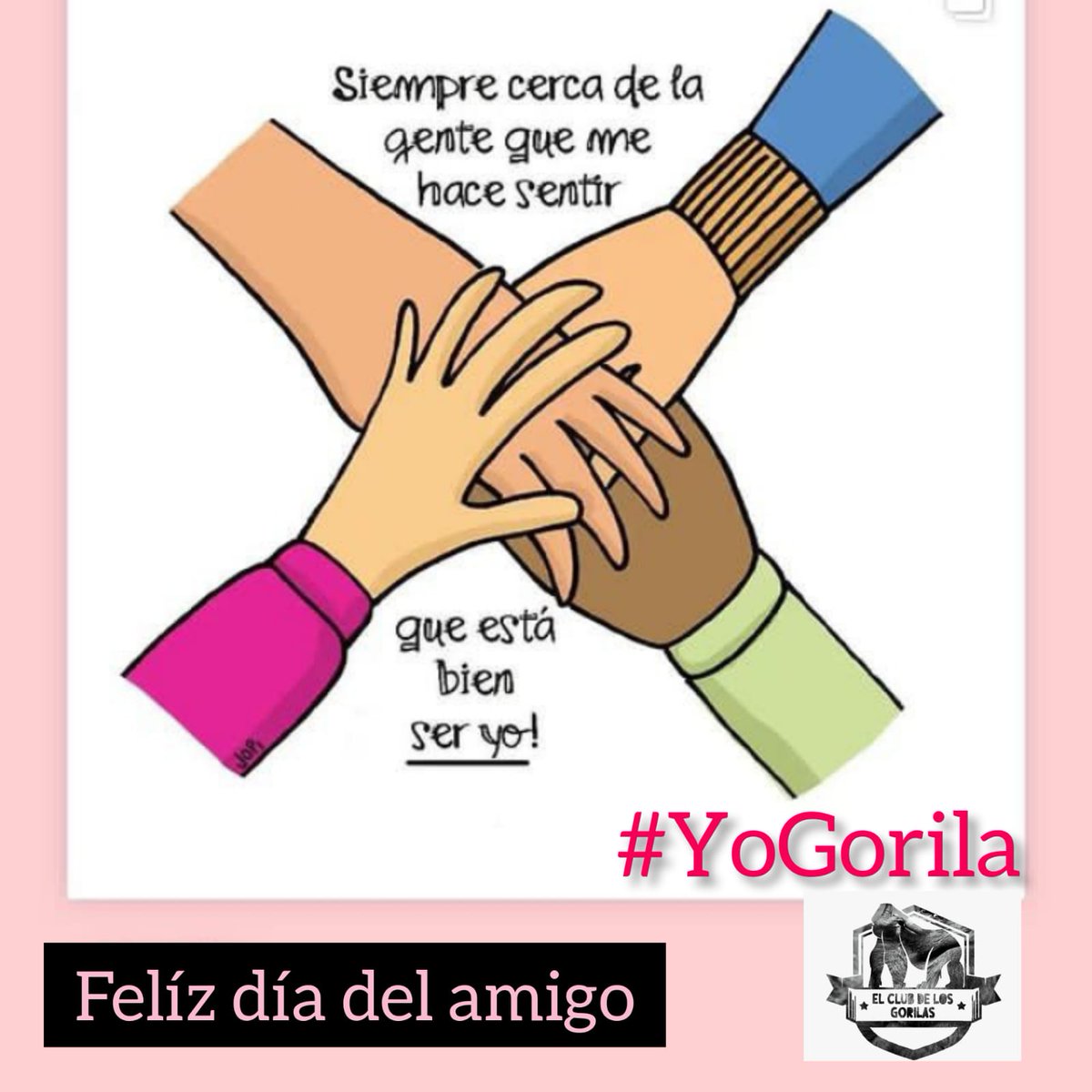 Feliz #DiaDelAmigo, Gorilas. 🦍👊